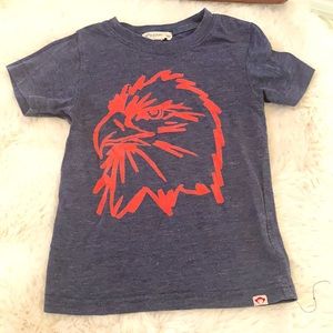 EUC Appaman blue tshirt with Red bird outline